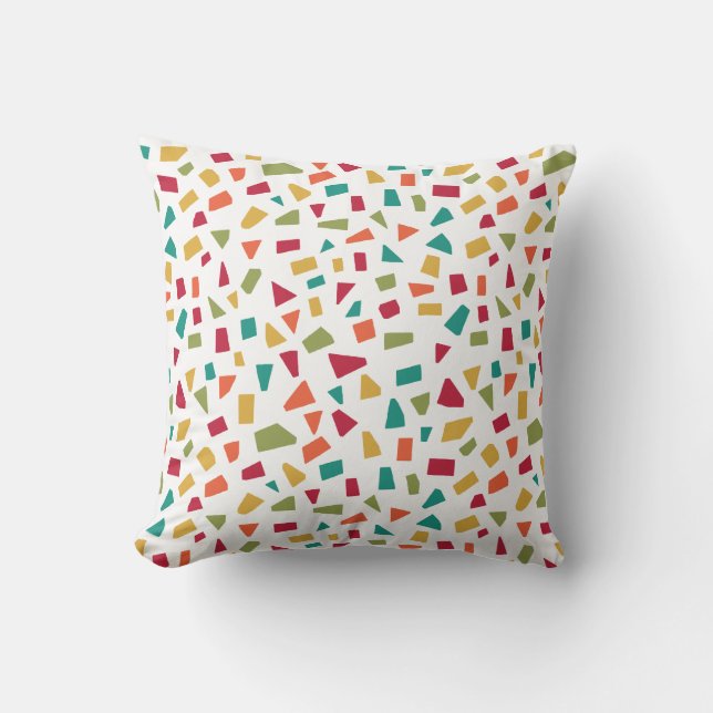 Shards - Colours 02 Throw Pillow (Front)