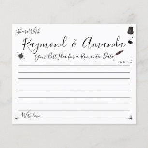 Share a Date Idea for Couple Bridal Shower card