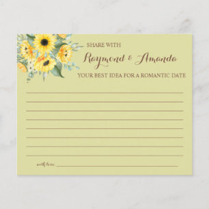 Share a Date Idea for Couple Bridal Shower Card