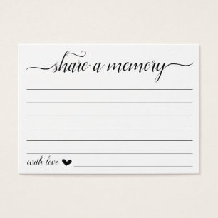 Share a Memory Cards for Funeral, Birthday, etc.