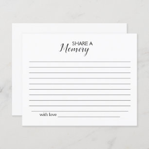 Share a Memory Funeral Card