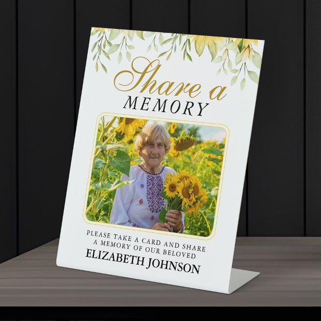 Share a Memory Memorial Sign Photo (Creator Uploaded)