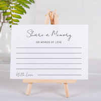 Share a Memory Minimalist Well Wishes Celebration