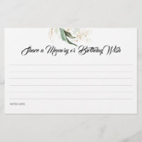 Share a Memory or Birthday Wish Birthday Game Card