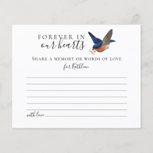 Share a Memory Simple Funeral Attendance Card