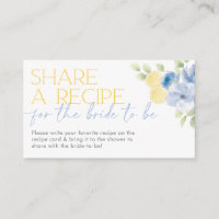 Share a recipe card Main Squeeze Bridal Shower