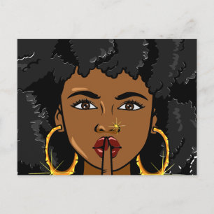 Share a secret to your bf, mom, auntie, sista fun holiday postcard