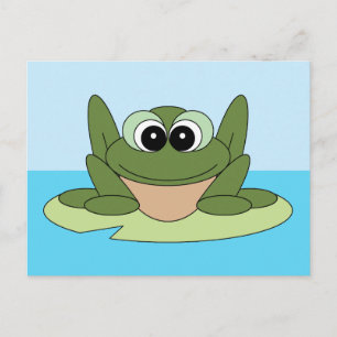 Share a Smile Happy Frog Postcard