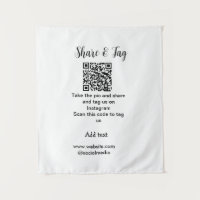 Share and tag on Instagram scan QR add website