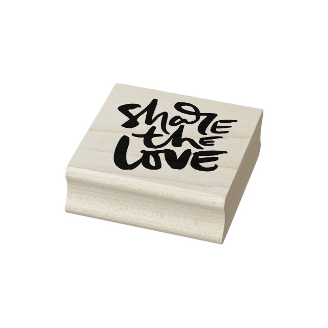 Share Love Art Quote Art Motivational Art Love Quo Rubber Stamp (Stamp)
