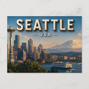 Share Scenic Seattle Travel Memories Postcard