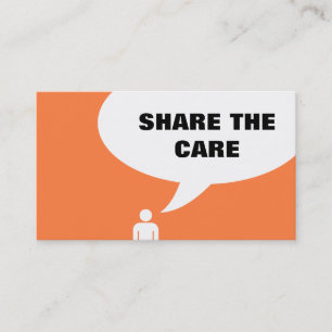 share the care speech bubble referral card