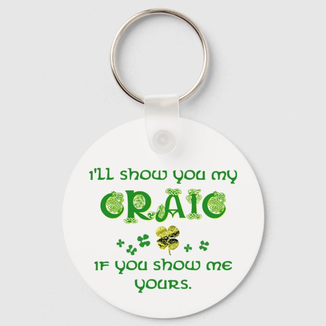 Share the Craic Keychain (Front)