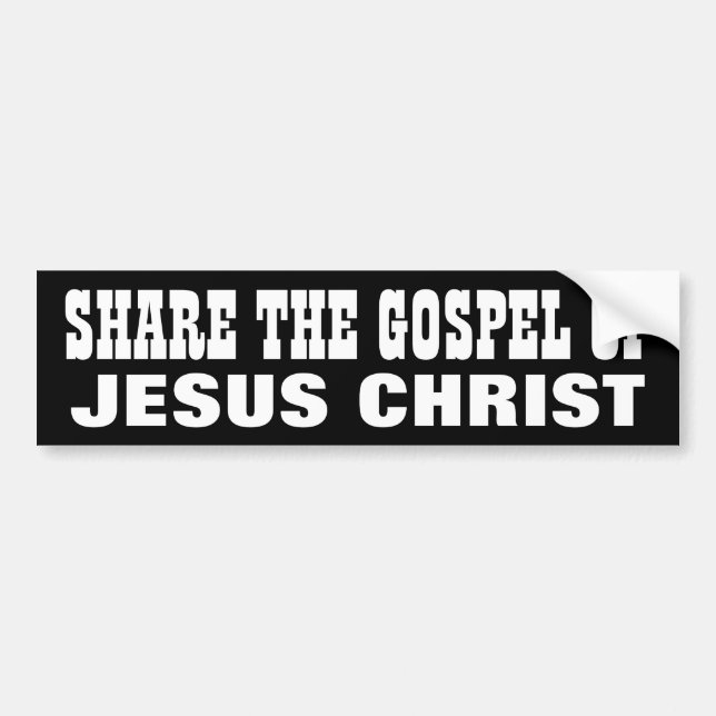 Share the Gospel Bumper Sticker (Front)