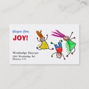 Share the Joy Childcare Business Card