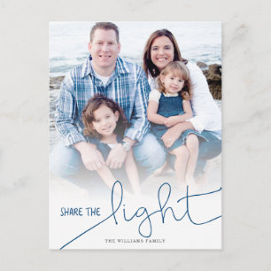 Share the Light Hanukkah Photo Card