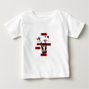 Share the Love: A Glass of Valentine Peace Art Baby T-Shirt
