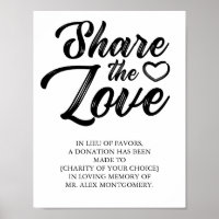 Share the Love - Lieu of Favors Wedding
