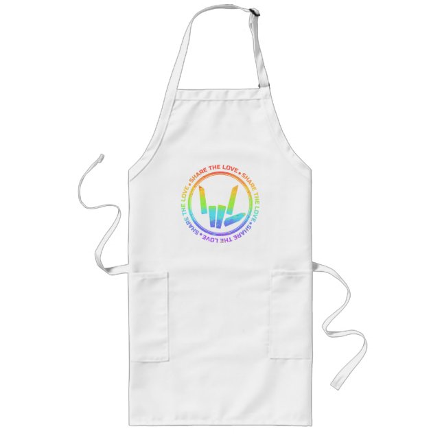 Share The Love Long Apron (Front)