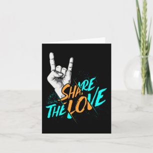 Share The Love Men Women Kids Boys Girls ASL Gift Card