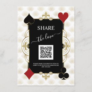 Share The Love Photo Wedding QR Code Sign Menu