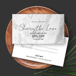 Share the Love Referral Card Design