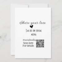 Share the love scan QR code add social details