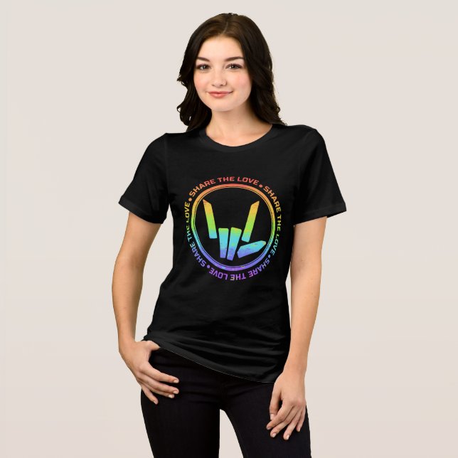 Share The Love Tri-Blend Shirt (Front Full)