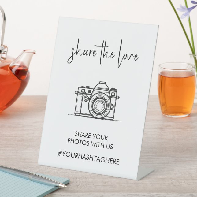 Share the Love - Wedding Hashtag Photo Sign (In SItu)