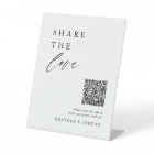 Share The Love Wedding Photo Share QR Code Sign