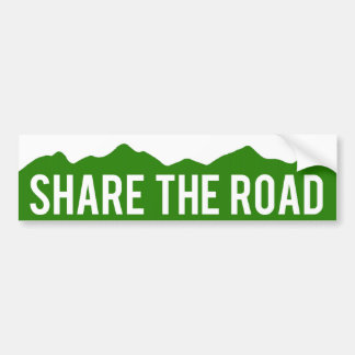 Share The Road Colorado Bumper Sticker