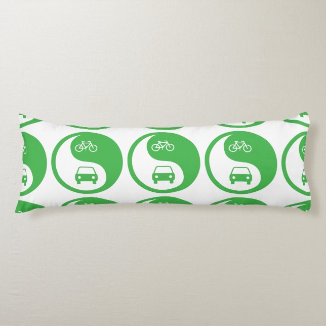 Share the Road Yin Yang Body Pillow (Front)