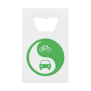 Share the Road Yin Yang Credit Card Bottle Opener