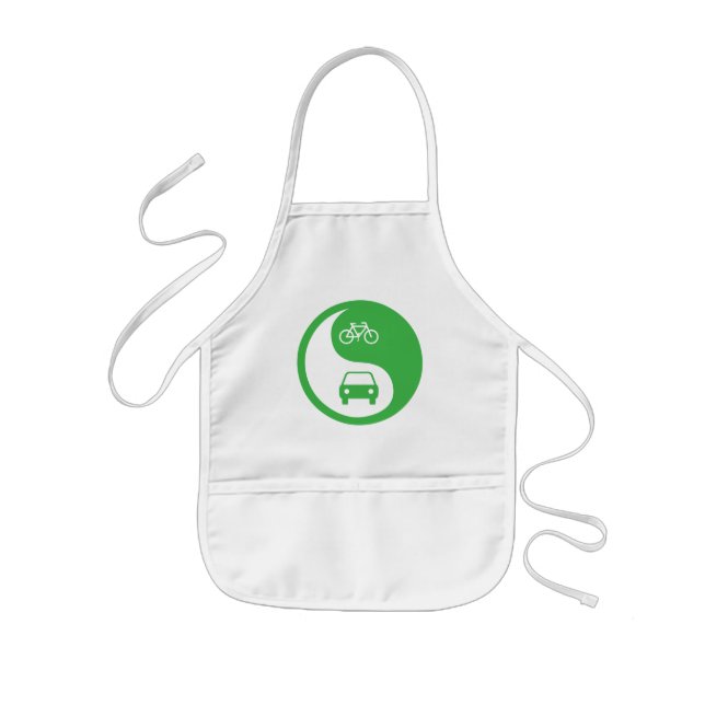 Share the Road Yin Yang Kids Apron (Front)
