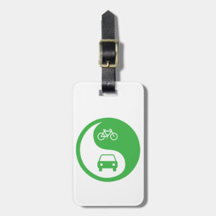 Share the Road Yin Yang Luggage Tag