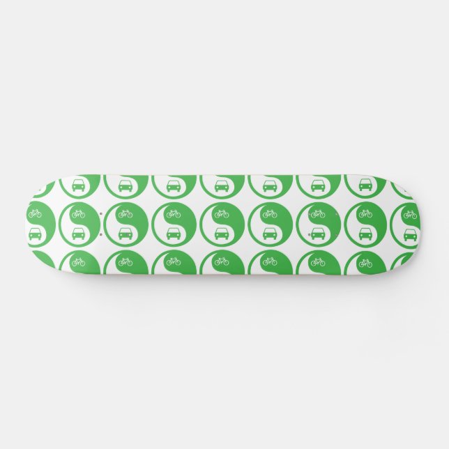 Share the Road Yin Yang Skateboard (Horz)