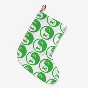 Share the Road Yin Yang Small Christmas Stocking