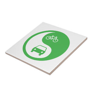 Share the Road Yin Yang Tile