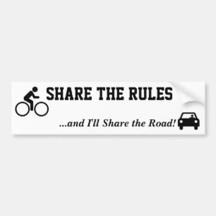 Share the Rules Bumper Sticker