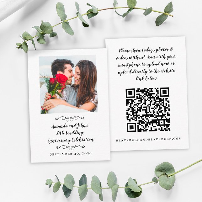 Share Wedding Photos QR Scan Code Template Black (Creator Uploaded)