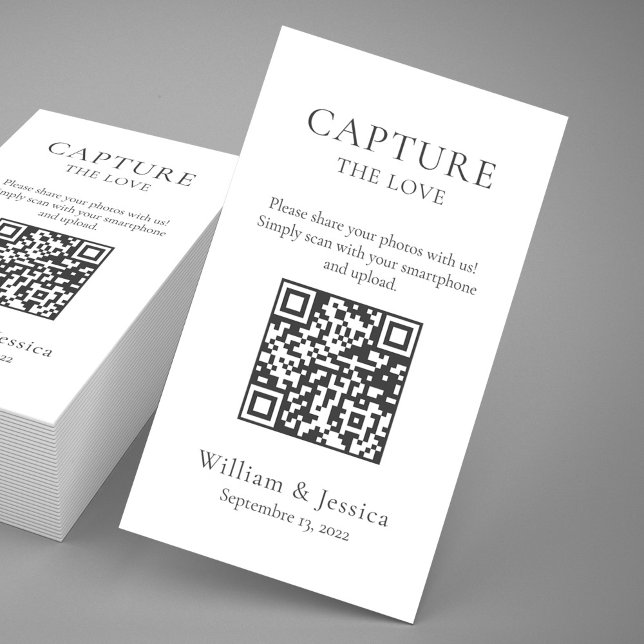 Share Wedding Photos With QR Code Enclosure Card (Creator Uploaded)