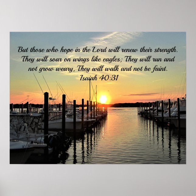 Share Your Faith with this Uplifting Isaiah 40:31 Poster (Front)