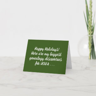 Share your Genealogy Discoveries  Card
