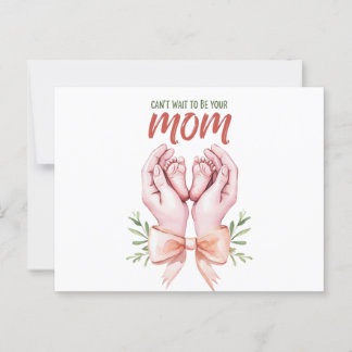 Share your joyful news in the sweetest way with th postcard