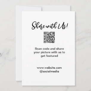 Share your picture scan QR code add website email  Invitation