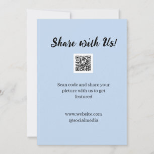 Share your picture scan QR code add website email Invitation