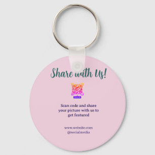 Share your picture scan QR code add website email  Keychain