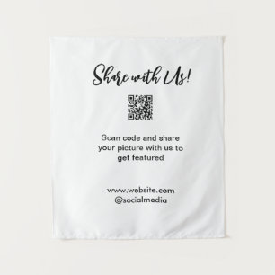 Share your picture scan QR code add website email  Tapestry