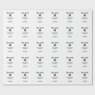 Share your picture scan QR code add website email  Wrapping Paper