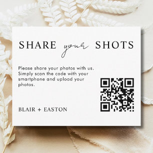 Share Your Shots QR Code Share the Love Wedding Holiday Card